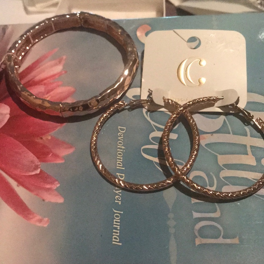 Earrings and Bracelet